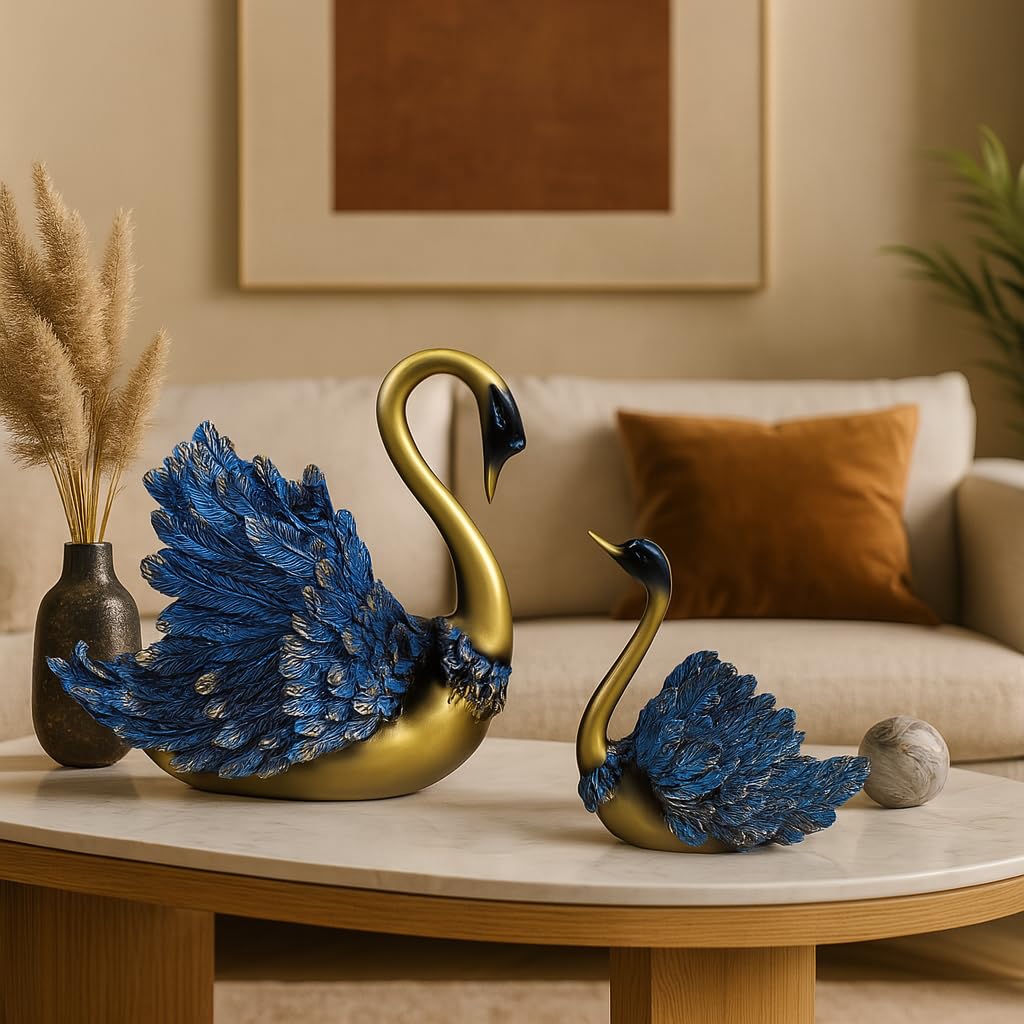 Read more about the article 🦢 Elegant Living: Discover the Beauty of the Handcrafted Swan Pair Decorative Showpiece